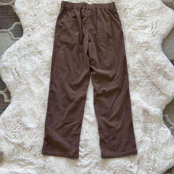 Halara Corduroy Casual Pants Cocoa Brown Size S - Picture 12 of 13